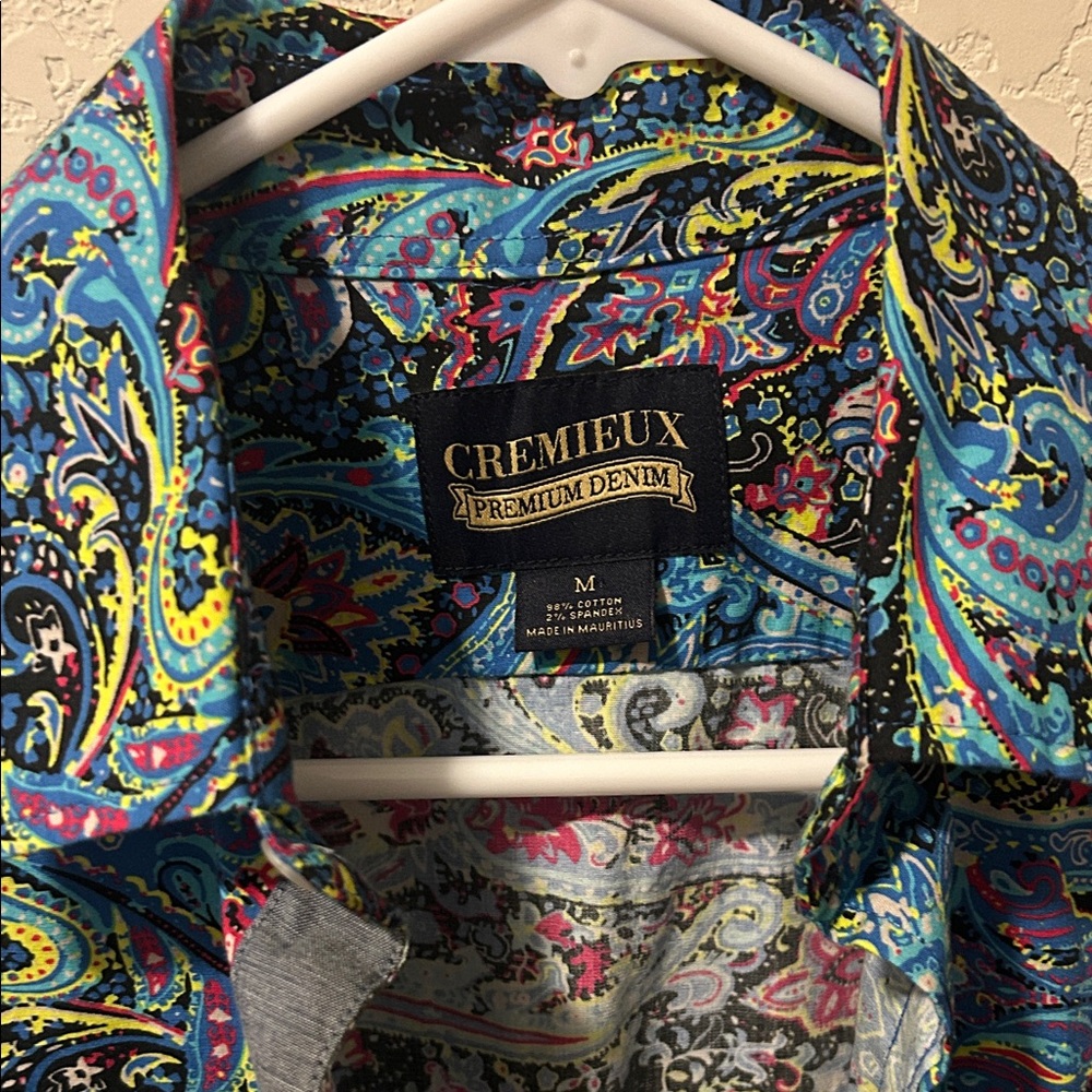 Daniel Cremieux Multicolor Paisley Button-Down Shirt - Blue, Yellow, Pink